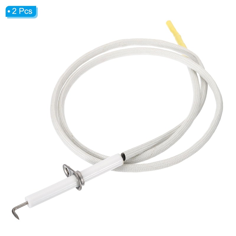 PATIKIL 2Pcs Ceramic Spark Electrode Igniter with Wire Lead Replacement