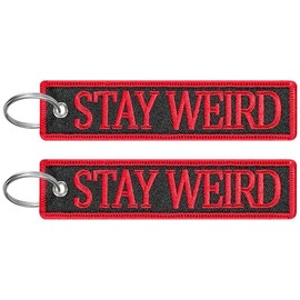 FRTKK 2 Pcs Embroidery keychain Key Ring Accessories, Double Sided Motorcycles Car Key Tags for Scooters Men and Women