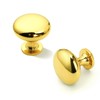 Knobonly 10 Pack Cabinet Knobs, Gold Knobs for Drawers, Solid