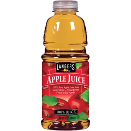 Langers 100% Juice, Apple, 32 Fl Oz (Pack of 12)