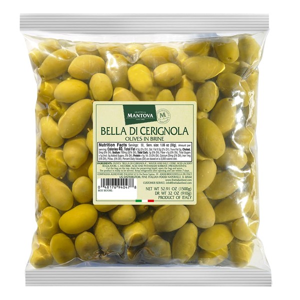 Bella Di Cerignola Natural Olives 2 Lb