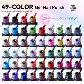 SAVILAND 49 Colors Gel Nail Polish Set 53 PCS All Season Gel Nail Polish Chri...