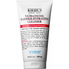 Kiehl’s Ultra Facial Barrier Hydrating Cleanser - Limpiador Facial de Crema a Espuma para Todo Tipo de Piel con Escualano, Glicerina y Tensioactivos de Aminoácidos