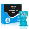 Emalla 250pcs Tattoo Wash Bottle Bags Blue Squeeze Bottle Bag