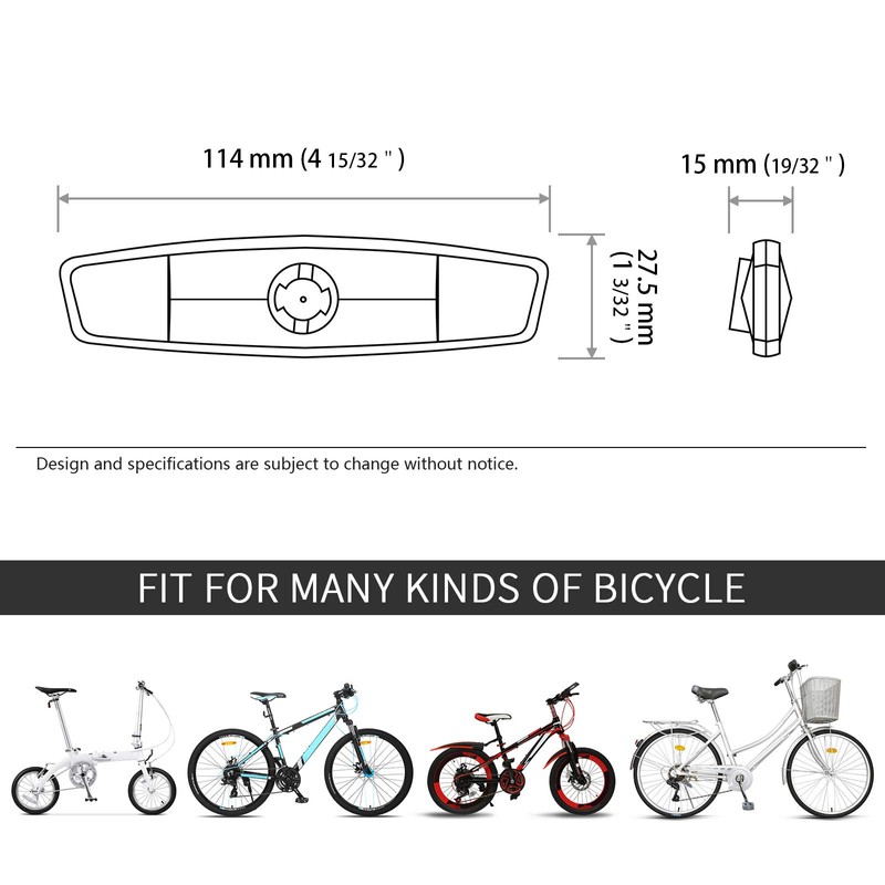 MFC PRO Bicycle Wheel Reflector White Pack of 4 (White,