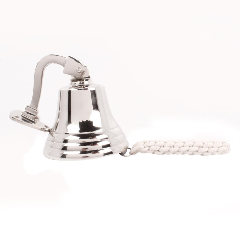 Campana náutica de aluminio de 5 pulgadas (acabado chapado en