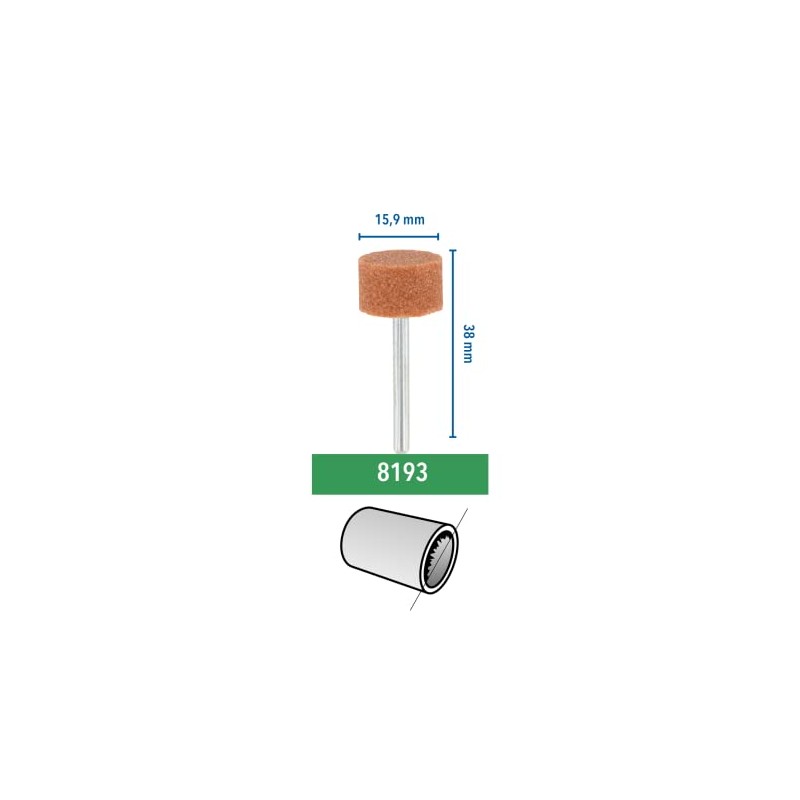 Dremel 8193 Aluminium Oxide Grinding Stones Accessory Set, 2 Cylindrical
