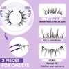 B&Qaugen Reusable Magnetic Lashes Magnetic Eyelashes Natural Look False Eyelashes