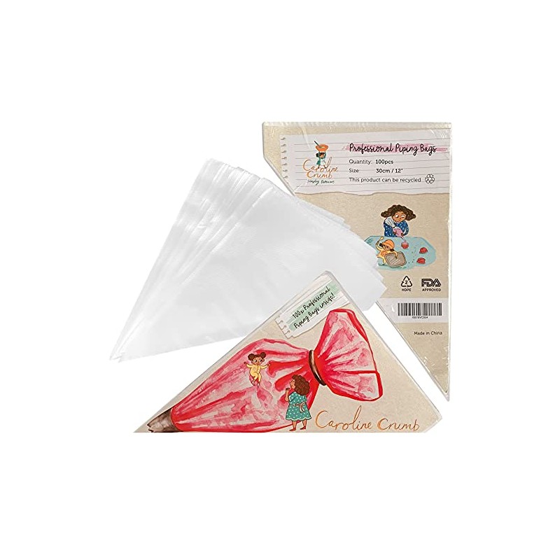 100 Professional Disposable Pastry Piping Bags