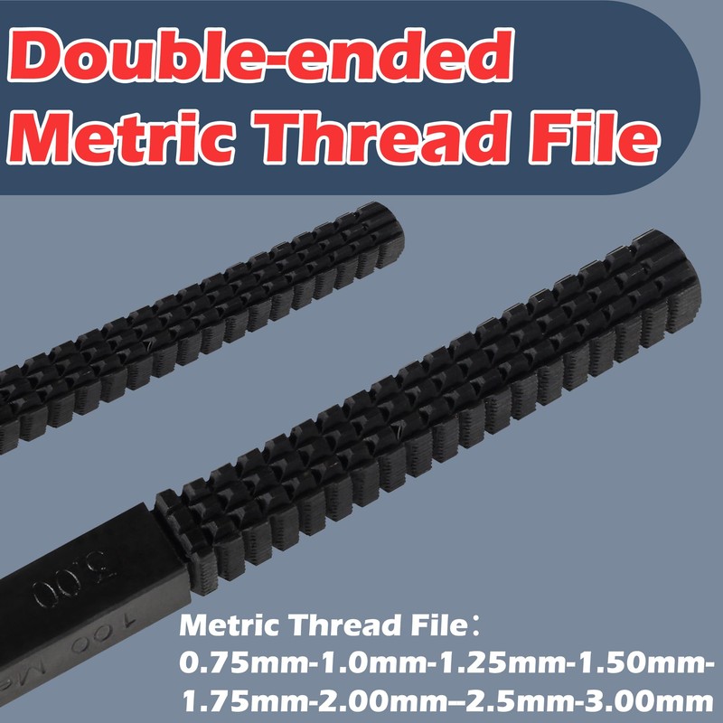 easchwork 15 Piece Metric Thread Chaser Set Master Thread Rethreading