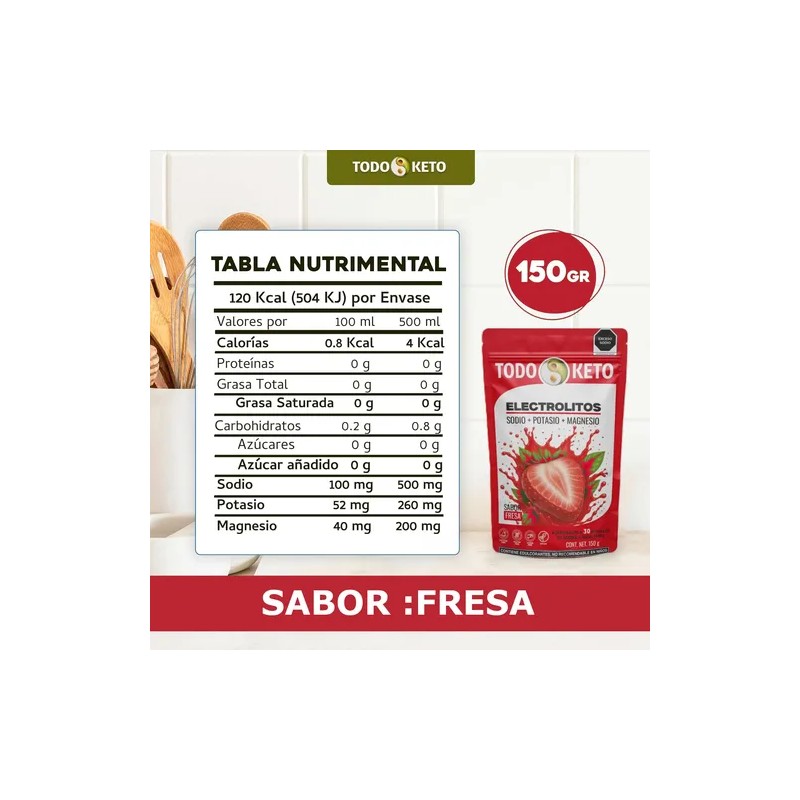 Sales Para Preparar Electrolitos Sin Azúcar Varios Sabores