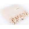 Bersuse Ventura Peshtemal Hamam Towel 100% Cotton Ecru