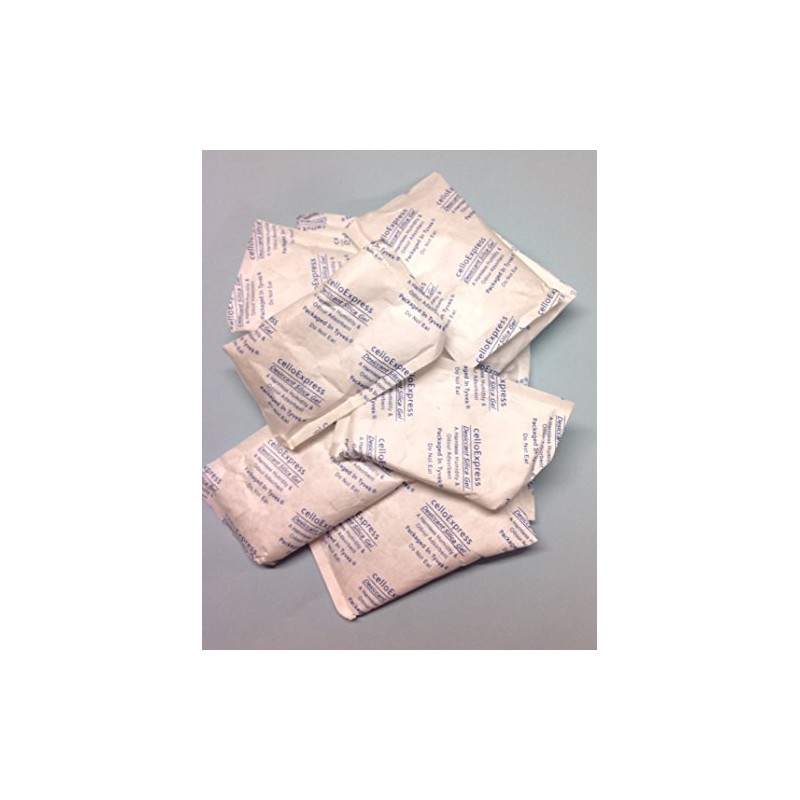 celloexpress Silica Gel Pouches - 25g Silica Gel in Tyvek