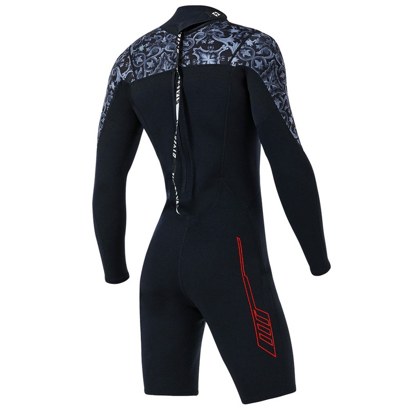1.5MM Diving Onepiece Swimsuit Wetsuit Short Trousers for Snorkeling Surfing(Man