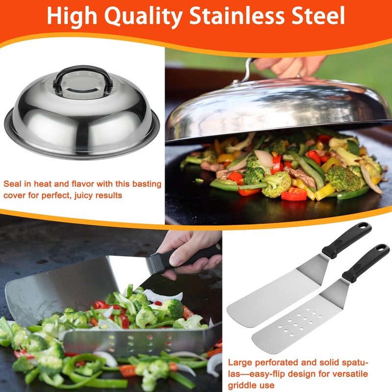 DY DECENT FAMILY 40PCS Griddle Accessories Kit, Flat Top Grill