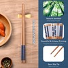 Antner 5 Pairs Bamboo Chopsticks Reusable Chop Sticks Japanese Style