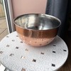 Large Hammered Copper-Style Bowl