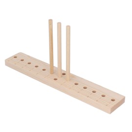 Bow Maker Tool for Ribbon Crafts, Oak Wood, Long Stick Design, Lightweight Portable DIY Maker for Wreaths, Hair Bows