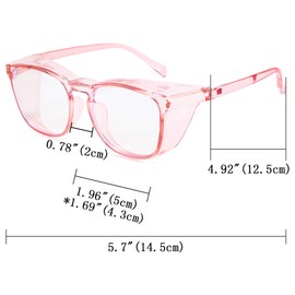 Aroncent 3 pieces blue light filter goggles, protective glasses, anti-blue light for everyday use, online lessons, Non-metal tp, a