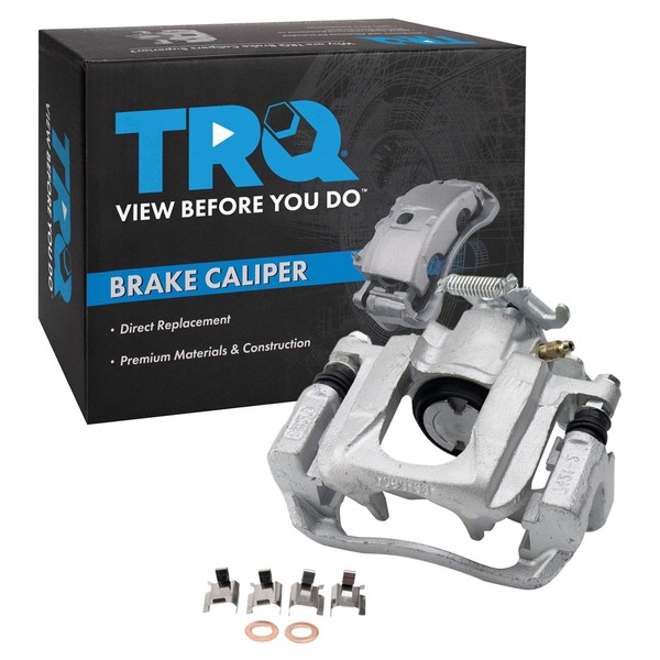 TRQ Rear Left Brake Caliper with Mounting Bracket Driver Side