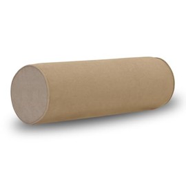 Velvetcossy Cylindrical Bolster Throw Pillow Cover,Neck Roll Pillowcases with Hidden Zipper for House Home Decor Neck Roll Pillow(Light coffee6x18)
