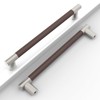 Coinkoly 10 Pack Brown and Brushed Satin Nickel 7 Inch(177mm)