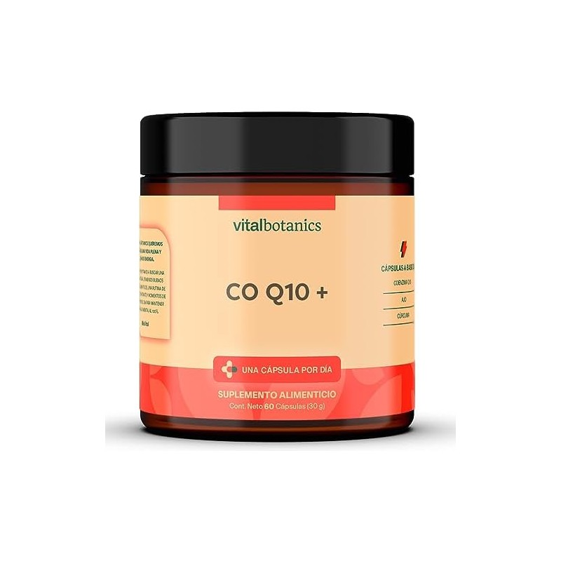 Vital Botanics CoQ10 Coenzima Q10 con Ajo y Cúrcuma
