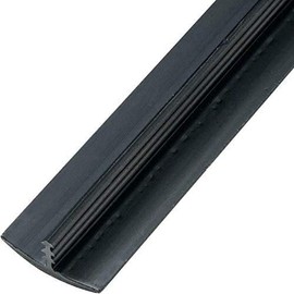 Edge Supply Black 3/4 in x 12 Ft Center Barb Tee Moulding T Molding Hobbyist Pack, Small Projects, Arcade Machines and Tables