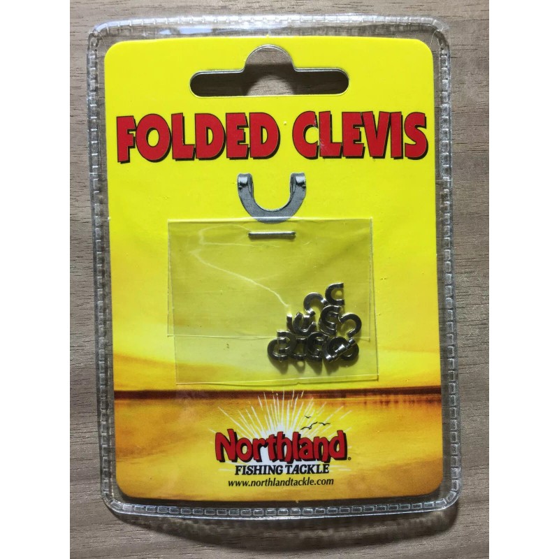 Northland Fishing Tackle - Folded Clevis - Nickel - Size