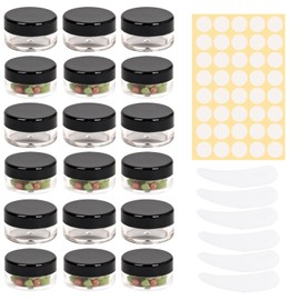 16PcsEmpty sample pots,15g/15ml cosmetic pots,sample pot with lid cosmetic pot,travel pots for cream,cosmetic containers small pots with lids,For Various Cosmetic Products, Samples,Eye Shadow Lip Balm