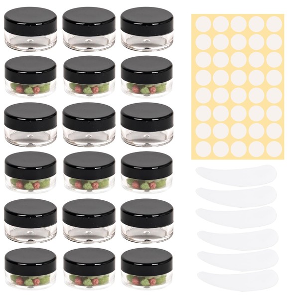 16PcsEmpty sample pots,15g/15ml cosmetic pots,sample pot with lid cosmetic pot,travel