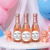 Baby Shower Popcorn Favor Stickers: 120 Round Pop and Cheer