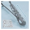 KOKUBO Small Slide Catch Hanger with Pads, Extendable (Gray /