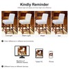 PiccoCasa Pack of 4 Bar Stool Covers, Waterproof Dining Chair