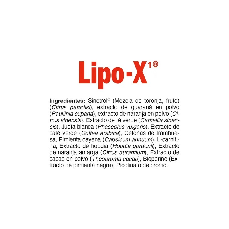 Quemador Grasa Termogénico Lipo-x1 Linx Pérdida De Peso Sabor Sin