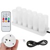 Colourful LED Candle Light Rechargeable Simulation Flameless Tea Candle Lights