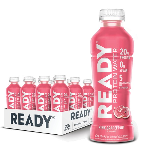 Ready Ready? Protein Water ?C 20g Whey Protein Isolate, Zero