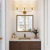 Morauroral Bathroom Light Fixtures, 3 Light Gold Vanity Light for