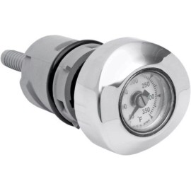 Drag Specialties 0710-0047 Chrome Temperature Thermometer Oil Dipstick