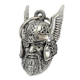 ZKGYUS Guardian Bell Motorcycle Bell, Stainless Steel Motorcycle Bell Lucky Charm, Motorcycle Bell Hanger Chrome for Motorcycle Accessories or Key Chain, Supplied in a Velvet Gift Bag, chrome