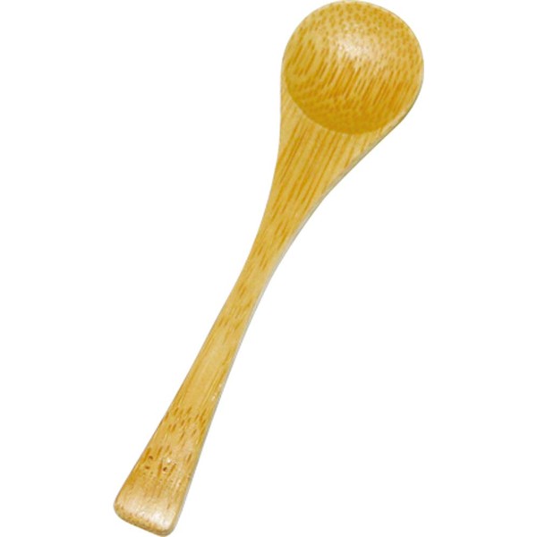Alphax 907657 Spoon, Bamboo, 4.9 x 0.9 inches (10 x 2.4 cm), Folk Craft Bamboo, Sugar Spoon