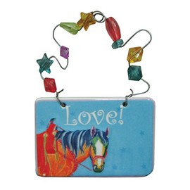 Kole Imports Love Horse Ceramic Gift Tag