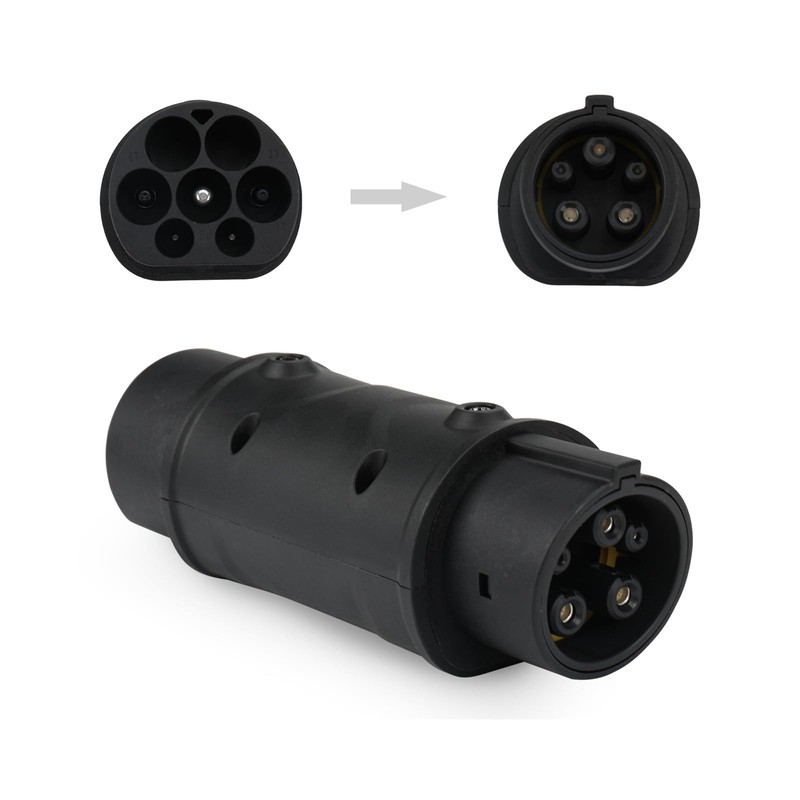 EV Ladekabel Autoladegerät Adapter Typ 2 auf Typ 1, IEC