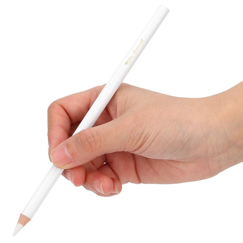 Lápiz de dibujo blanco profesional, suministros de pintura de madera