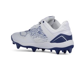 Boombah Viper Pureknit Men's Molded Cleat - Status - White/Royal Blue - Size 8.5