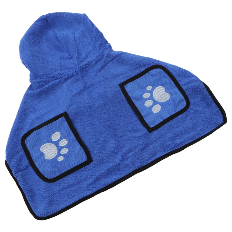 Dog Towel Strong Absorbent Quick Drying Hand Pockets Design Hooded