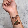 4 x 'Festive Baby Reindeer' Temporary Tattoos - Water Resistant,