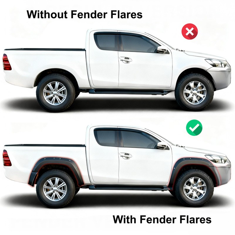 MotorbyMotor Mud Flaps Splash Guard for 2019-2023 Ford Ranger Off-Road