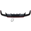 munirater Rear Bumper Diffuser Spoiler Gloss Black with LED Brake