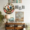 30x30cm Round Glass Wall Clock Offering Extended Battery Life Up